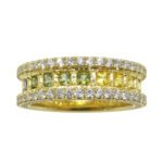1.47ct Rainbow Sapphire. 1.75ct Diamond Gent's Ring set in 18k Yellow Gold - Image 6