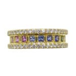 1.47ct Rainbow Sapphire. 1.75ct Diamond Gent's Ring set in 18k Yellow Gold - Image 7