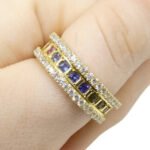 1.47ct Rainbow Sapphire. 1.75ct Diamond Gent's Ring set in 18k Yellow Gold - Image 12
