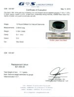Fine Quality 12.21ct IGI Certified Unheated Blue Sapphire & Diamond Ring in 18k White Gold - Image 3