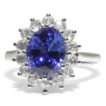 3.98ct Oval Blue Sapphire. Diamond Ring set in 18k White Gold. GIA Certified. Sri Lanka - Image 8