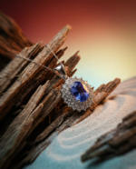 3.89ct Oval Blue Sapphire. Diamond Pendant set in Platinum. GIA Certified Madagascar - Image 16