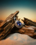 3.89ct Oval Blue Sapphire. Diamond Pendant set in Platinum. GIA Certified Madagascar - Image 17
