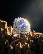 4.39ct Cushion Blue Sapphire. Diamond Halo Engagement Ring set in Platinum. Unheated - Image 15