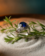 3.23ct Cushion Blue Sapphire. Diamond Engagement Ring set in Platinum. GIA Certified Thailand - Image 18