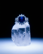 3.23ct Cushion Blue Sapphire. Diamond Engagement Ring set in Platinum. GIA Certified Thailand - Image 4