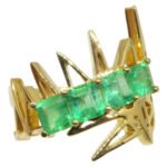 Matt Crookshank X Skyjems. Colombian Emerald Ring set in 18k Yellow Gold - Image 11