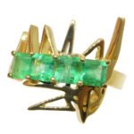 Matt Crookshank X Skyjems. Colombian Emerald Ring set in 18k Yellow Gold - Image 12