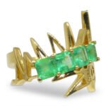 Matt Crookshank X Skyjems. Colombian Emerald Ring set in 18k Yellow Gold - Image 13