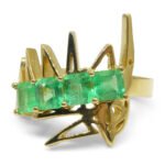 Matt Crookshank X Skyjems. Colombian Emerald Ring set in 18k Yellow Gold - Image 14