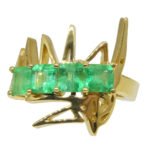 Matt Crookshank X Skyjems. Colombian Emerald Ring set in 18k Yellow Gold - Image 5