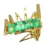 Matt Crookshank X Skyjems. Colombian Emerald Ring set in 18k Yellow Gold - Image 7