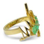 Matt Crookshank X Skyjems. Colombian Emerald Ring set in 18k Yellow Gold - Image 8