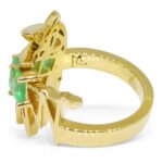 Matt Crookshank X Skyjems. Colombian Emerald Ring set in 18k Yellow Gold - Image 9