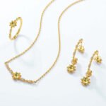 Peridot Filigree Floral C Hoop Leo Earrings - Image 6