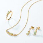 Teardrop Peridot August Birthstone Earrings - Image 6
