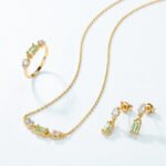 Dainty Peridot August Necklace - Image 4