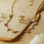 Multi Gemstone Citrine Topaz Charm Necklace - Image 7