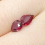 1.47ct Pear Red Ruby from Thailand Pair - Image 10