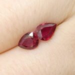 1.47ct Pear Red Ruby from Thailand Pair - Image 11