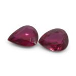 1.47ct Pear Red Ruby from Thailand Pair - Image 5