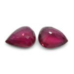 1.47ct Pear Red Ruby from Thailand Pair - Image 6