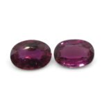 1.81ct Oval Red Ruby from Thailand Pair