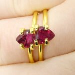 1.33ct Pear Red Ruby from Thailand Pair - Image 11