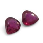 1.33ct Pear Red Ruby from Thailand Pair - Image 4