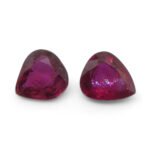 1.33ct Pear Red Ruby from Thailand Pair - Image 5