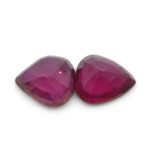 1.33ct Pear Red Ruby from Thailand Pair - Image 6