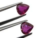 1.33ct Pear Red Ruby from Thailand Pair - Image 7