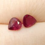 1.33ct Pear Red Ruby from Thailand Pair - Image 9