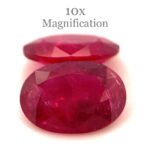 1.76ct Pair Oval Red Ruby from Mozambique - Image 9