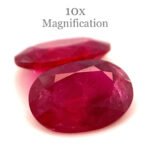 1.76ct Pair Oval Red Ruby from Mozambique - Image 10