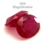 1.76ct Pair Oval Red Ruby from Mozambique - Image 12