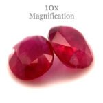 1.76ct Pair Oval Red Ruby from Mozambique - Image 17