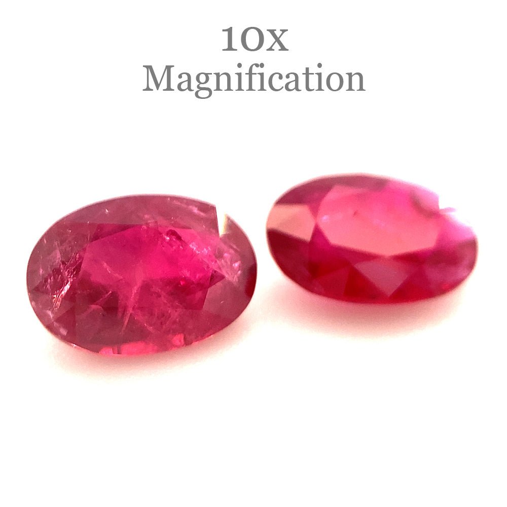 R0335_2.jpg 1.76ct Pair Oval Red Ruby from Mozambique - Image 1
