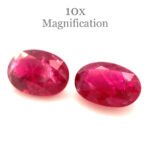 1.76ct Pair Oval Red Ruby from Mozambique - Image 2