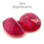 1.76ct Pair Oval Red Ruby from Mozambique - Image 3