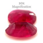 1.76ct Pair Oval Red Ruby from Mozambique - Image 4