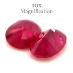 1.76ct Pair Oval Red Ruby from Mozambique - Image 5