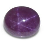8.61ct Oval Cabochon Purplish Red Star Ruby from Vietnam Unheated - Image 6