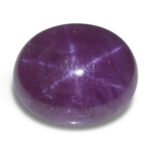 8.61ct Oval Cabochon Purplish Red Star Ruby from Vietnam Unheated - Image 7