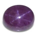 8.61ct Oval Cabochon Purplish Red Star Ruby from Vietnam Unheated - Image 8