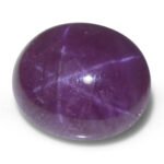 8.61ct Oval Cabochon Purplish Red Star Ruby from Vietnam Unheated - Image 9