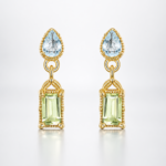 Teardrop Peridot August Birthstone Earrings