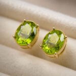 Peridot August Birthstone Stud - Image 3
