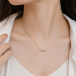 Dainty Peridot August Necklace - Image 2